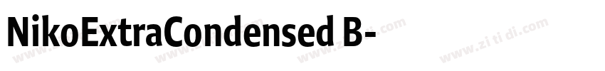 NikoExtraCondensed B字体转换 NikoExtraCondensed B字体转换